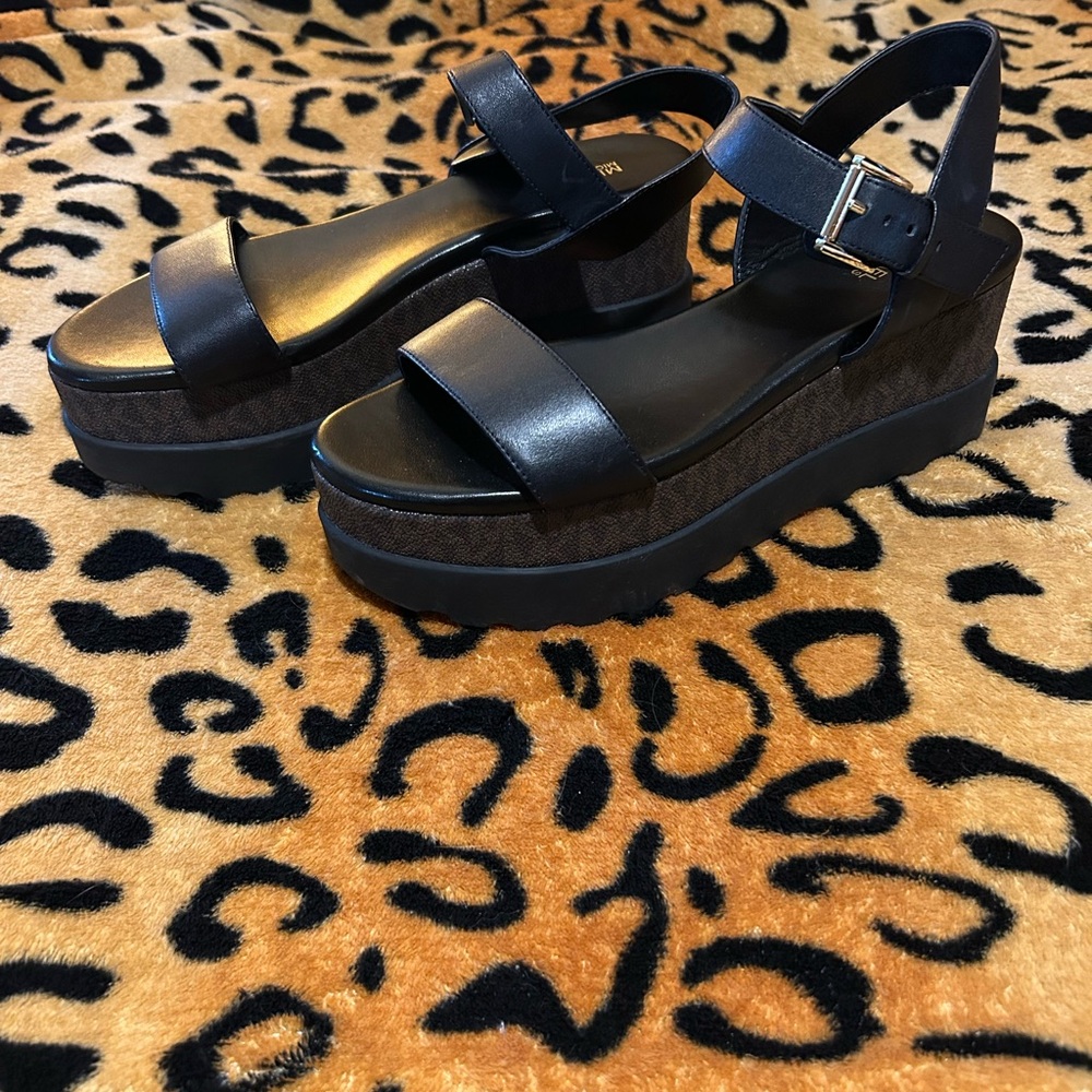 MICHAEL Michael Kors Marlon Flatform Sandals with Ankle Strap